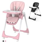 Baby High Chair For Toddlers Foldable Highchair W adjustable Seat Heigh Recline 