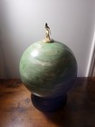 Vintage Bakelite Green Mid Century Mcm Bowling Ball Liquor Pump Decanter Decor 