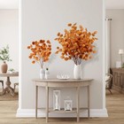 6 Pcs Fall Eucalyptus Leaves Artificial Eucalyptus Stems Long Silver Dollar L   