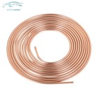 Copper Nickel Brake Line Tubing Kit 1 4 Od 25 Ft Coil Roll W  16 Fittings