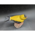 Vintage 1982 P  Duss Hand Carved Wood Goldfinch Figurine Bath Maine Folk Art