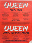 Queen 1979 Original Poster Advert Concert Tour Freddie Mercury Of London Vintage