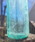 Vintage Antique Taka Kola Old Soda Bottle 6 1 2 Oz  Norfolk Va 8 Side Blue Green