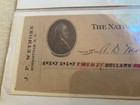Vintage 1917 The National Hamilton Bank Cancelled Check By J p  Wetmore