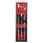 Milwaukee 48-22-9214 Pry Bar - Set Of 4 Pieces  Red