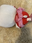 Rare Hello Kitty Christmas Plush Toy Small Cat Red Dress Candy Cane White Red
