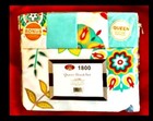 Diya Egyptian Comfort 1800 Thread Ct 6pc Queen Printed Bed Sheet Set silkysmooth