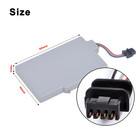 2pcs 3 7v Arr-002 3600mah Rechargeable Battery Pack For Nintendo Wii U Gamepad