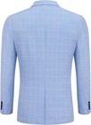 Coofandy Men s Slim Fit Clear Blue  jacket Only  Xl 44r Notch Lapel 2 Button