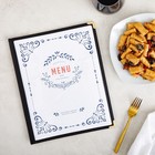 12 Pack Clear Restaurant Menu Covers With Double Panels  8 5 X 11 In