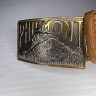 Bsa Philmont Cimarron  N m  Leather Belt Size 28 Philmont Buckle Bh-220
