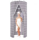 Round Shower Curtain  Hanging Shower Curtain 39 4 w X 78 7 l  pack Of 1  Grey