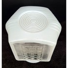 Vintage Glass Light Globe Shade Art Deco 5 5  White Milk Beaded W  3  Fitter Mcm