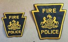 Fire Police Iron On 4x4 Inch Patch