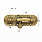 Vintage Brass Door Latch Antique Door Window Bolts Buckle Sliding Lock Kit