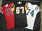 Lot Of 3 New Russell Athletic Football Jersey Pro Cut Game Issue Size L Nwt