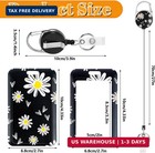 2 Pack Retractable Badge Holder With Vertical Id Case  Flower