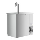 36  Stainless Steel Triple Tap Kegerator Beer Dispenser -  1  1 2 Keg Capacity