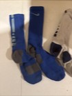 Lot Of 2 Pairs Nike Elite Basketball Baseball Socks Dri-fit Cushioned Crew Sz L