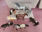 Vtg Toy Horse Lot Of 8 Breyer Reeves Blue Box Kid Kore   More