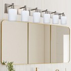 Bathroom Light Fixtures Over Mirror 6-light Brushed Nickel Wall Mount Light F   