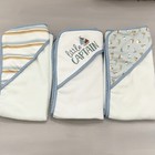 Kyle And Deena 3 Pc Set Hooded Baby Bath Towels Little Captain Boy Preowned Flaw