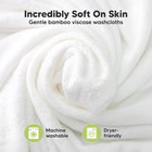 6-pack Baby Washcloths - Soft Absorbent Viscose From Bamboo Wash Cloths For Babi