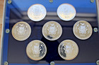 1970 Republic Of Guinee  ancient Egypt  500 Francs 7 Coin Capital Set Lvb6 19