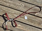 Cwd Brown Leather Hackamore Noseband Crescent Caveson - Size 2  cob  - Nwot
