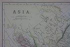 Asia  India  China  Korea  Japan  Original Antique Atlas Map  Weller  1884