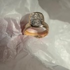 4 Ct Elongated Cushion Cut Moissanite Wide Band Chunky  14 Yellow Gold Plated