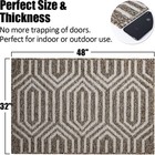 Indoor Doormat 32 x 48   Absorbent Front Back Door Mat  Rubber Backing Non Sl   