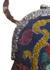 Mint Antique French Beaded Purse With Heavy Metal Frame   Clasp Vintage 1920 s