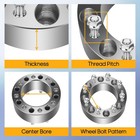 8x6 5 3in Forged Wheel Spacers 8lug 14x1 5 Studs 126 15mm Hub 2pcs 2500 3500