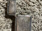 Antique Sterling Silver Match Box Holder 19 Gr  Striker On Bottom
