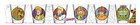 Scooby Doo 6pc 1 5oz Mini Glass Set