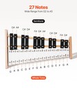 Vevor Glockenspiel Xylophone 27 Notes Percussion Instrument With Metal Keys