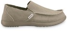 Crocs Santa Cruz 10128-261 Loafers Men s 11 M Khaki Canvas Casual Shoes Liq861