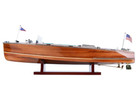 Chris Craft Triple Cockpit Runabout Wooden Model 24  Classic Mahogany Speed Boat