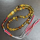 Honey Amber Misbaha Islamic Prayer Beads 7 5x11mm 17 7g