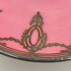 Antique Lenox Sterling Silver Overlay Pink Cake Plate Bb b Art Nouveau 1906   24
