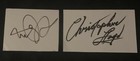 Michael J Fox And Christopher Lloyd Autograph Display Back To The Future 
