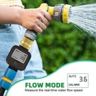 Water Flow Meter With Brass Metal Thread  Measures Gallons liters   Flow Rate
