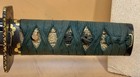 Japanese Edo Samurai Wakizashi Sword Signed Shakudo Gold Tsuba Kozuka