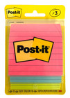 3  X 3  Post-it Notes 6 Packs Of 3 - 50 Sheets Per Pad - 3m 6301 - With Lines