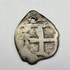 1751 Dated Cob 1 Real Spanish Colonial Potosi Bolivia Holed Genuine 2 56g  v226