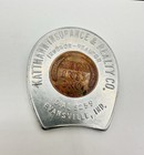 Vtg 1946 Encased Cent Wheat Penny Indiana No Hole Good Luck Realtor Estate Read