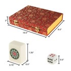 Chinese Mahjong Game Set 144 Tiles In Ornate Case 1 25 X  75 Inch Tiles