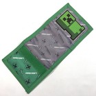 Minecraft Creeper Trifold Wallet Green  Gray Nylon Hook   Loop Closure Open Box