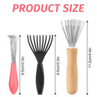 Comb And Brush Cleaner Tool Set - 3 Pieces With Rake Design For Home And Salon U